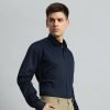 Insta Blue Formal Stretch Shirt - Image 6